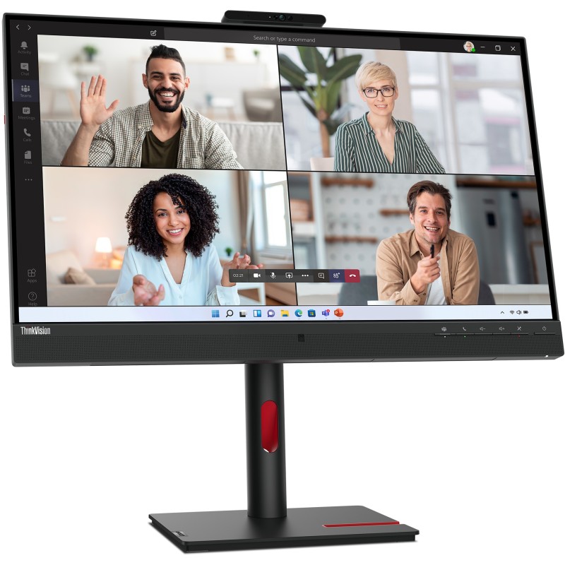 Lenovo ThinkVision T27hv-30 - 27in QHD (2560x1440) IPS, 75Hz 4ms, USB-C/DP/HDMI, Speakers, Pivot, Black