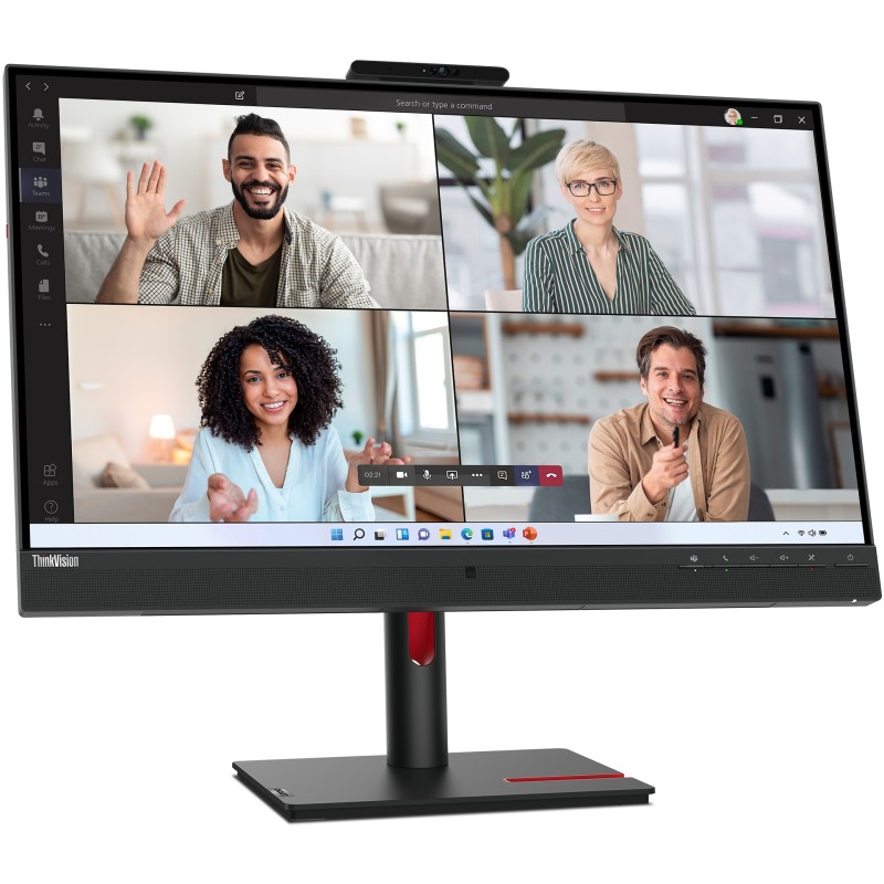 Lenovo ThinkVision T27hv-30 - 27in QHD (2560x1440) IPS, 75Hz 4ms, USB-C/DP/HDMI, Speakers, Pivot, Black