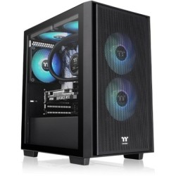 Thermaltake Versa H16 TG ARGB - Micro-ATX / Mini-ITX Case - Black, Tempered Glass, ARGB — Buy in Cyprus with Fast Delivery