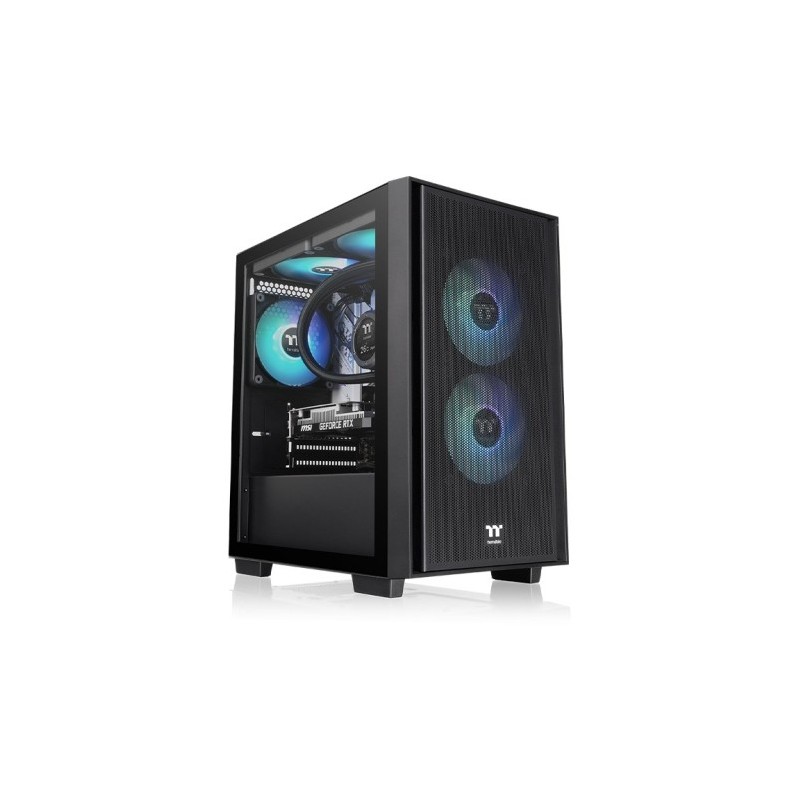 Thermaltake Versa H16 TG ARGB - Micro-ATX / Mini-ITX Case - Black, Tempered Glass, ARGB — Buy in Cyprus with Fast Delivery