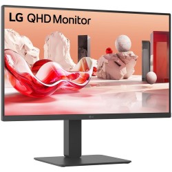 LG 27BA45QB-B - 27" QHD (2560x1440) IPS Monitor, 75Hz 5ms, HDR10, DP + 2x HDMI, Pivot & Height Adj, Built-in Speakers (Black)