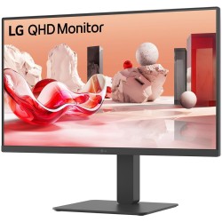 LG 27BA45QB-B - 27" QHD (2560x1440) IPS Monitor, 75Hz 5ms, HDR10, DP + 2x HDMI, Pivot & Height Adj, Built-in Speakers (Black)
