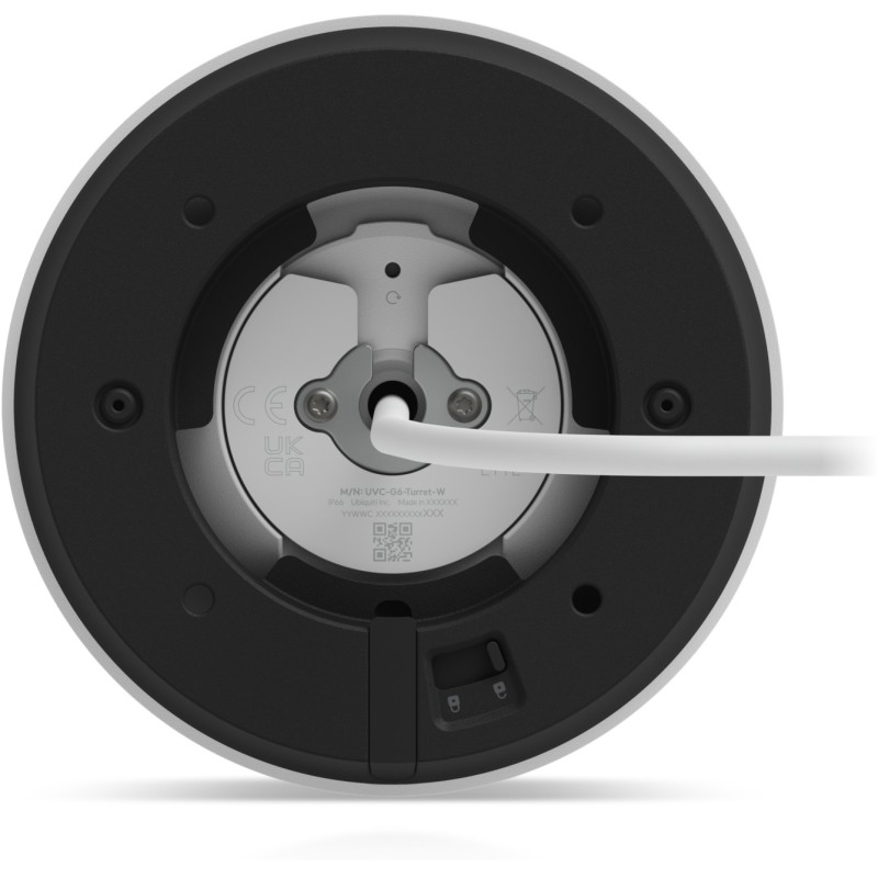 Ubiquiti UniFi G6 Turret - UVC-G6-Turret-W - 4K PoE Indoor/Outdoor IP66 White IR Night Vision