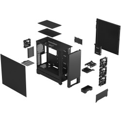 Fractal Design Pop XL Silent - Black - E-ATX/ATX Noise-Dampened Steel Tower PC Case — Buy in Cyprus with Fast Delivery