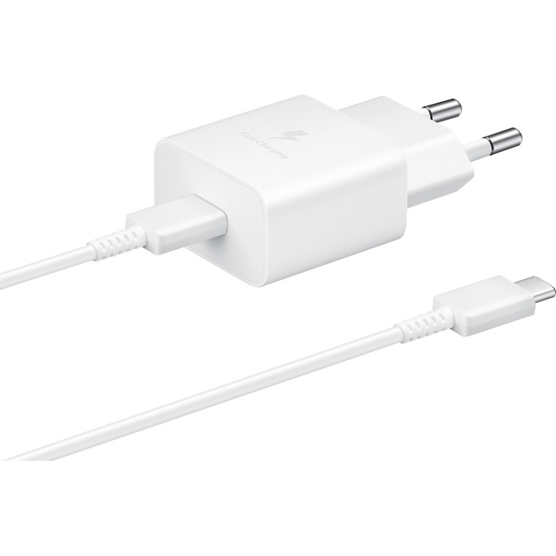 Samsung 15W Fast USB-C Wall Charger - EP-T1510XWEGEU - White, 1m USB-C Cable — Buy in Cyprus with Fast Delivery