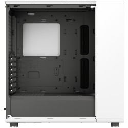 Fractal Design North - Midi Tower PC Case - Chalk White, Mesh Front, Windowed Side, ATX/mATX/ITX, 2x140mm Fans