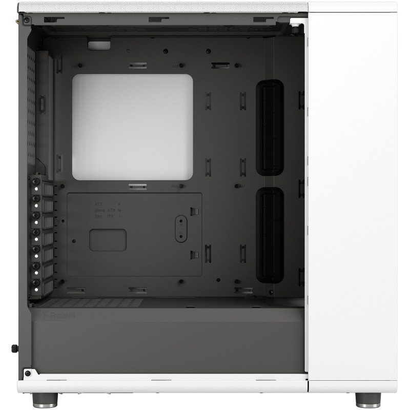 Fractal Design North - Midi Tower PC Case - Chalk White, Mesh Front, Windowed Side, ATX/mATX/ITX, 2x140mm Fans