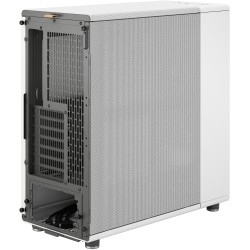 Fractal Design North - Midi Tower PC Case - Chalk White, Mesh Front, Windowed Side, ATX/mATX/ITX, 2x140mm Fans