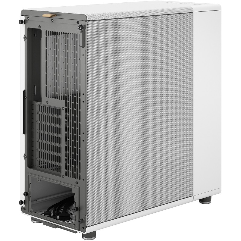 Fractal Design North - Midi Tower PC Case - Chalk White, Mesh Front, Windowed Side, ATX/mATX/ITX, 2x140mm Fans