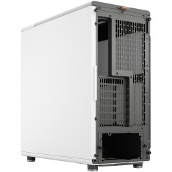 Fractal Design North - Midi Tower PC Case - Chalk White, Mesh Front, Windowed Side, ATX/mATX/ITX, 2x140mm Fans