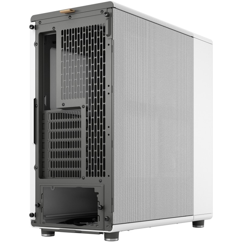 Fractal Design North - Midi Tower PC Case - Chalk White, Mesh Front, Windowed Side, ATX/mATX/ITX, 2x140mm Fans