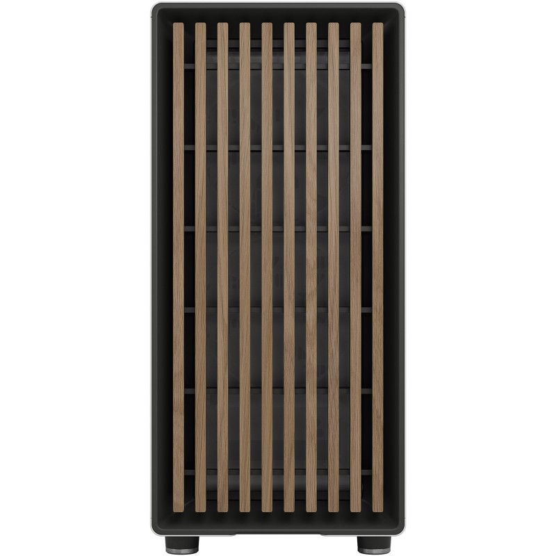 Fractal Design North - Midi Tower PC Case - Chalk White, Mesh Front, Windowed Side, ATX/mATX/ITX, 2x140mm Fans