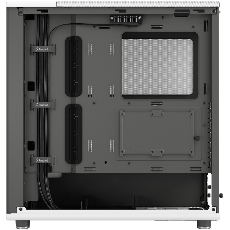 Fractal Design North - Midi Tower PC Case - Chalk White, Mesh Front, Windowed Side, ATX/mATX/ITX, 2x140mm Fans