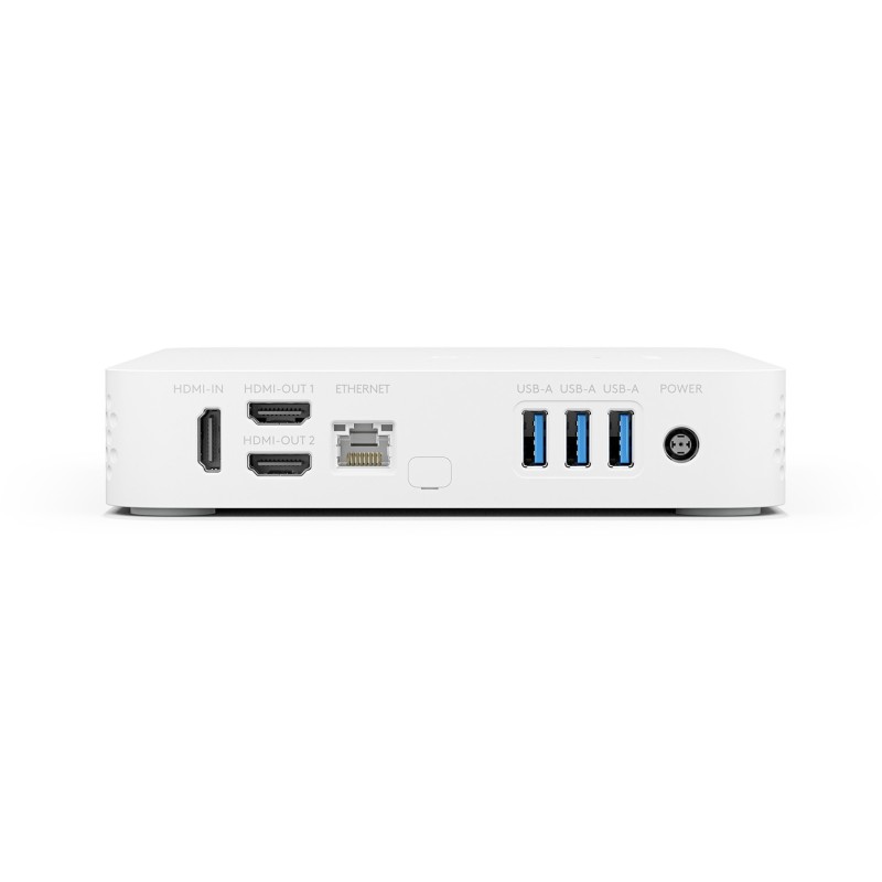 Logitech RoomMate - White - Video Conferencing Appliance, Wi-Fi & Ethernet, 3x HDMI, 3x USB-A