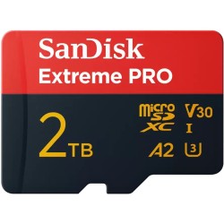 SanDisk Extreme PRO microSDXC 2TB - UHS-I U3/V30 A2, 250MB/s read 150MB/s write - Black/Red — Buy in Cyprus with Fast Delivery