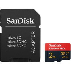 SanDisk Extreme PRO microSDXC 2TB - UHS-I U3/V30 A2, 250MB/s read 150MB/s write - Black/Red — Buy in Cyprus with Fast Delivery