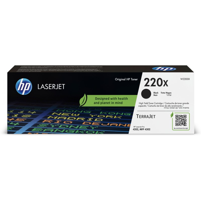 HP 220X (W2200X) Original Black Toner - High Yield 7,500 pages — Buy in Cyprus with Fast Delivery