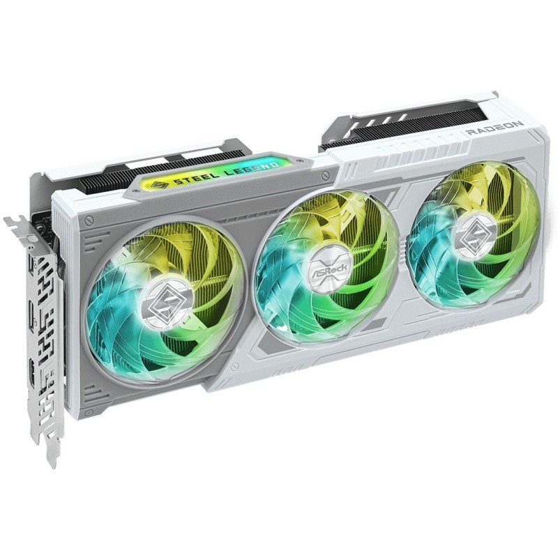 ASRock Radeon RX 9060 XT Steel Legend OC - 16GB GDDR6, PCIe 5.0, 3320MHz Boost, 3-Fan RGB — Buy in Cyprus with Fast Delivery