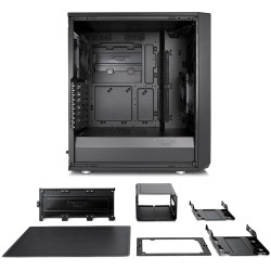 Fractal Design Meshify C - Mid Tower ATX Case - Black, Supports ATX/Micro-ATX/Mini-ITX, 315mm GPU, 170mm CPU Cooler