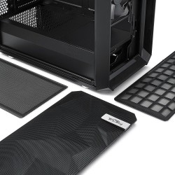 Fractal Design Meshify C - Mid Tower ATX Case - Black, Supports ATX/Micro-ATX/Mini-ITX, 315mm GPU, 170mm CPU Cooler