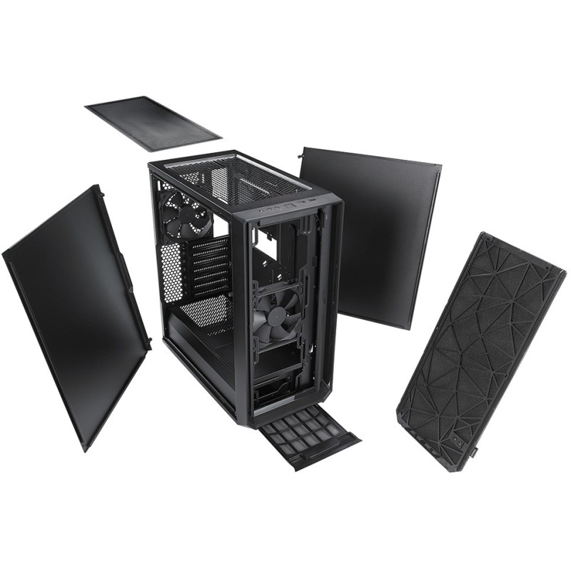 Fractal Design Meshify C - Mid Tower ATX Case - Black, Supports ATX/Micro-ATX/Mini-ITX, 315mm GPU, 170mm CPU Cooler