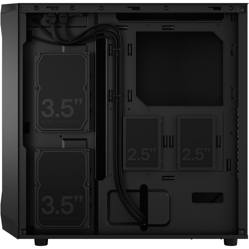 Fractal Design Focus 2 - Black - Mid Tower Case (ATX/mATX/Mini-ITX), 2x140mm Fans, 170mm CPU, 405mm GPU