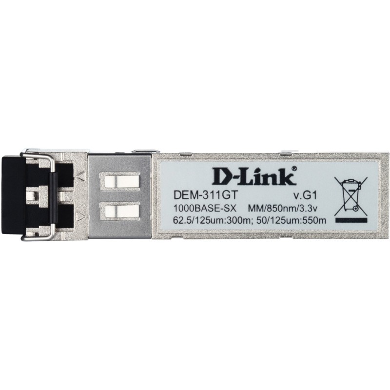 D-Link MiniGBIC SFP 1000BaseSX - DEM-311GT - Multimode LC, 850nm, 550m, Metallic — Buy in Cyprus with Fast Delivery