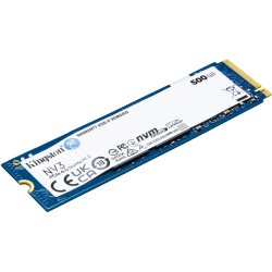 Kingston NV3 M.2 2280 500GB NVMe SSD - PCIe 4.0 x4, 5000MB/s Read, 3000MB/s Write — Buy in Cyprus with Fast Delivery
