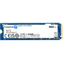Kingston NV3 M.2 2280 500GB NVMe SSD - PCIe 4.0 x4, 5000MB/s Read, 3000MB/s Write — Buy in Cyprus with Fast Delivery