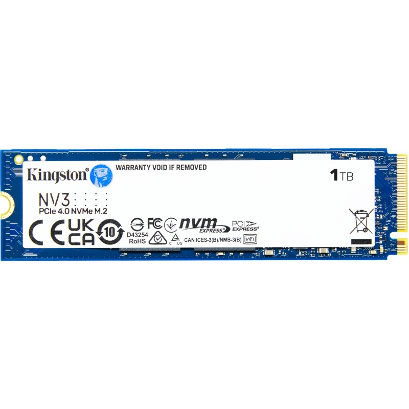 Kingston NV3 M.2 2280 NVMe PCIe 4.0 x4 - 1TB - 6000MB/s Read, 4000MB/s Write — Buy in Cyprus with Fast Delivery