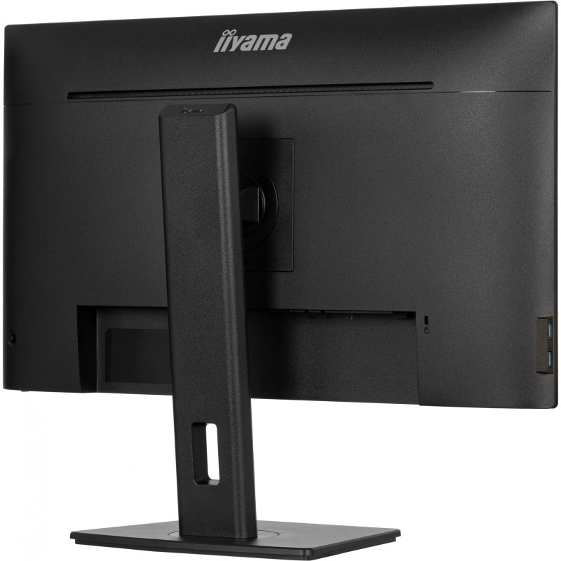 iiyama ProLite XUB2797UHSNP-B1 - 27in 4K UHD IPS Monitor, USB-C 96W PD, KVM, RJ45, HDMI/DP, Speakers, Pivot, Black