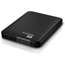 WD Elements Portable - 2TB External 2.5" HDD - Black, USB 3.2 Gen1 (5Gbps) Micro-USB, 5400 RPM