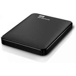 WD Elements Portable - 2TB External 2.5" HDD - Black, USB 3.2 Gen1 (5Gbps) Micro-USB, 5400 RPM