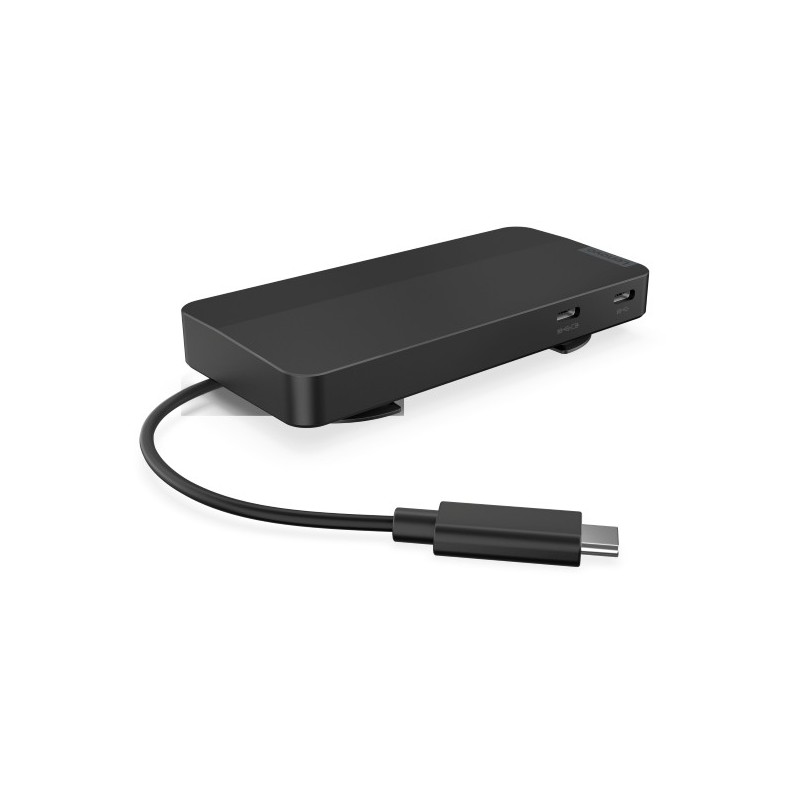 Lenovo USB-C Dual Display Travel Dock - 40B90000WW - Eclipse Black, Dual 4K60, HDMI 2.1 + DP1.4