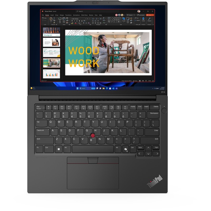 Lenovo ThinkPad E14 Gen 6 - 7535HS - Black, 14" WUXGA IPS, Ryzen 5 3.3/4.55GHz, 16GB DDR5, 512GB SSD, Windows 11 Pro