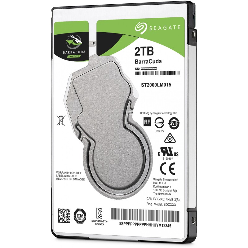 Seagate Barracuda 2TB 2.5" Laptop HDD - ST2000LM015 - 5400RPM 128MB SATA III (Bulk) — Buy in Cyprus with Fast Delivery