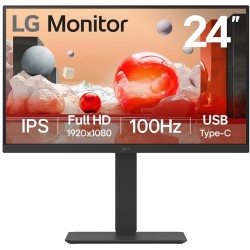 LG 24BA750-B - 23.8in Full HD IPS Monitor, 100Hz, USB-C PD 65W, DP Daisy-Chain, Black — Buy in Cyprus with Fast Delivery