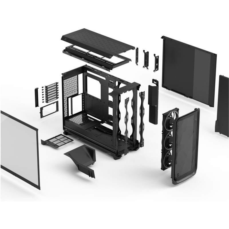 Fractal Meshify 3 XL - Black TG Light Tint - Full-Tower PC Case, RGB, E-ATX/ATX/mATX/ITX Support