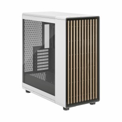 Fractal Design North XL Chalk White TG Clear - Mid Tower (E-ATX/ATX) - White, Tempered Glass & Wood Accents