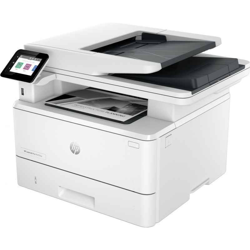 HP LaserJet Pro MFP 4102fdw - 4-in-1 Mono Laser MFP, 40 ppm, Duplex ADF, LAN/Wi-Fi, 512MB, 1.2GHz, White