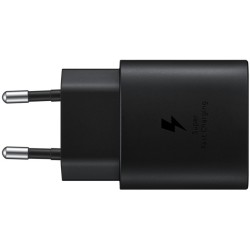 Samsung 25W USB-C Fast Charger - EP-TA800 - Black, USB-C to USB-C Cable, PD 25W, 100-240V — Buy in Cyprus with Fast Delivery