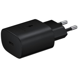 Samsung 25W USB-C Fast Charger - EP-TA800 - Black, USB-C to USB-C Cable, PD 25W, 100-240V — Buy in Cyprus with Fast Delivery