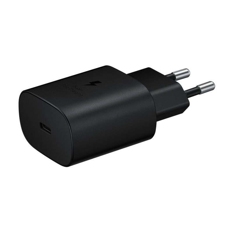 Samsung 25W USB-C Fast Charger - EP-TA800 - Black, USB-C to USB-C Cable, PD 25W, 100-240V — Buy in Cyprus with Fast Delivery
