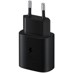 Samsung 25W USB-C Fast Charger - EP-TA800 - Black, USB-C to USB-C Cable, PD 25W, 100-240V — Buy in Cyprus with Fast Delivery