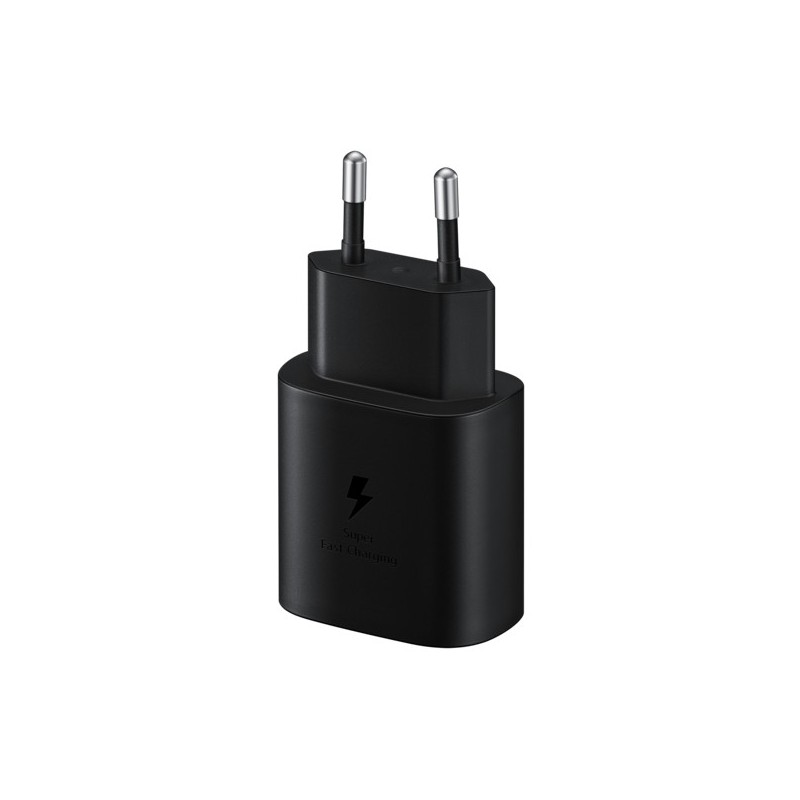 Samsung 25W USB-C Fast Charger - EP-TA800 - Black, USB-C to USB-C Cable, PD 25W, 100-240V — Buy in Cyprus with Fast Delivery