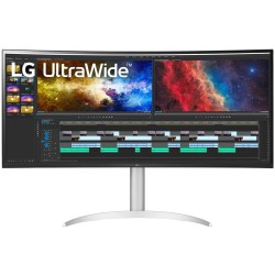LG UltraWide 38BQ85C-W - 38in UW 3840x1600 IPS 21:9 HDR10 USB-C 90W White — Buy in Cyprus with Fast Delivery