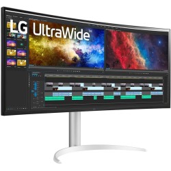 LG UltraWide 38BQ85C-W - 38in UW 3840x1600 IPS 21:9 HDR10 USB-C 90W White — Buy in Cyprus with Fast Delivery
