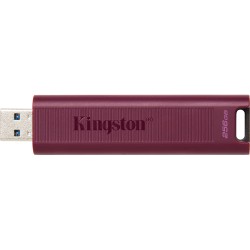 Kingston DataTraveler Max - 256GB USB 3.2 Gen 2 Type-A Flash Drive - Red, 1000MB/s Read, Slide Design