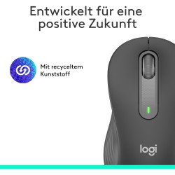 Logitech Signature M650 Left - Left-Hand Wireless Office Mouse, Bluetooth & Logi Bolt, 4000 DPI, Graphite