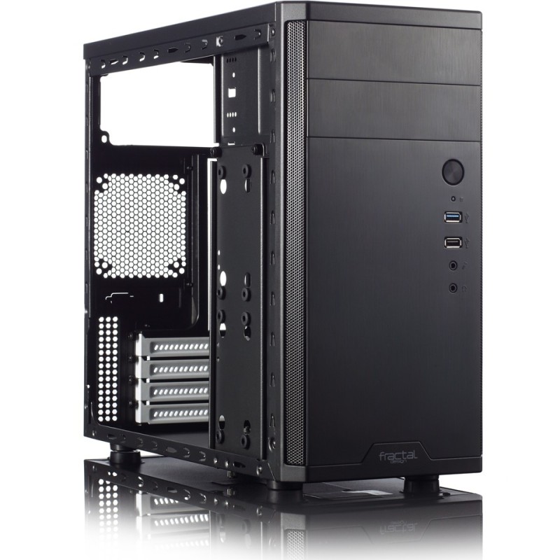 Fractal Design Core 1100 - Mini Tower Case (Micro-ATX / Mini-ITX) - Black, 350mm GPU, 148mm CPU Cooler